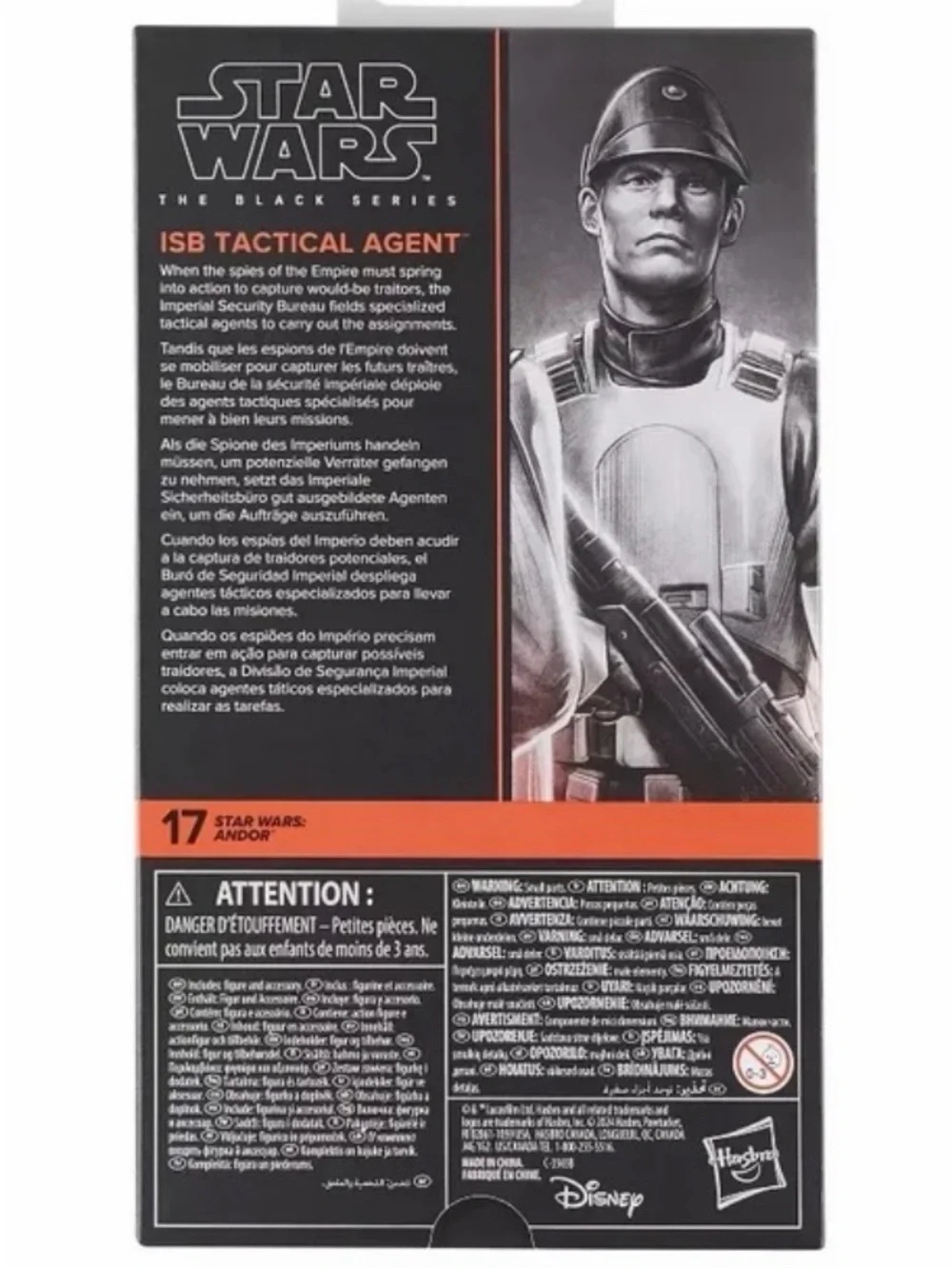 Hasbro Star Wars The Black Series ISB Tactical Agent - White & Black